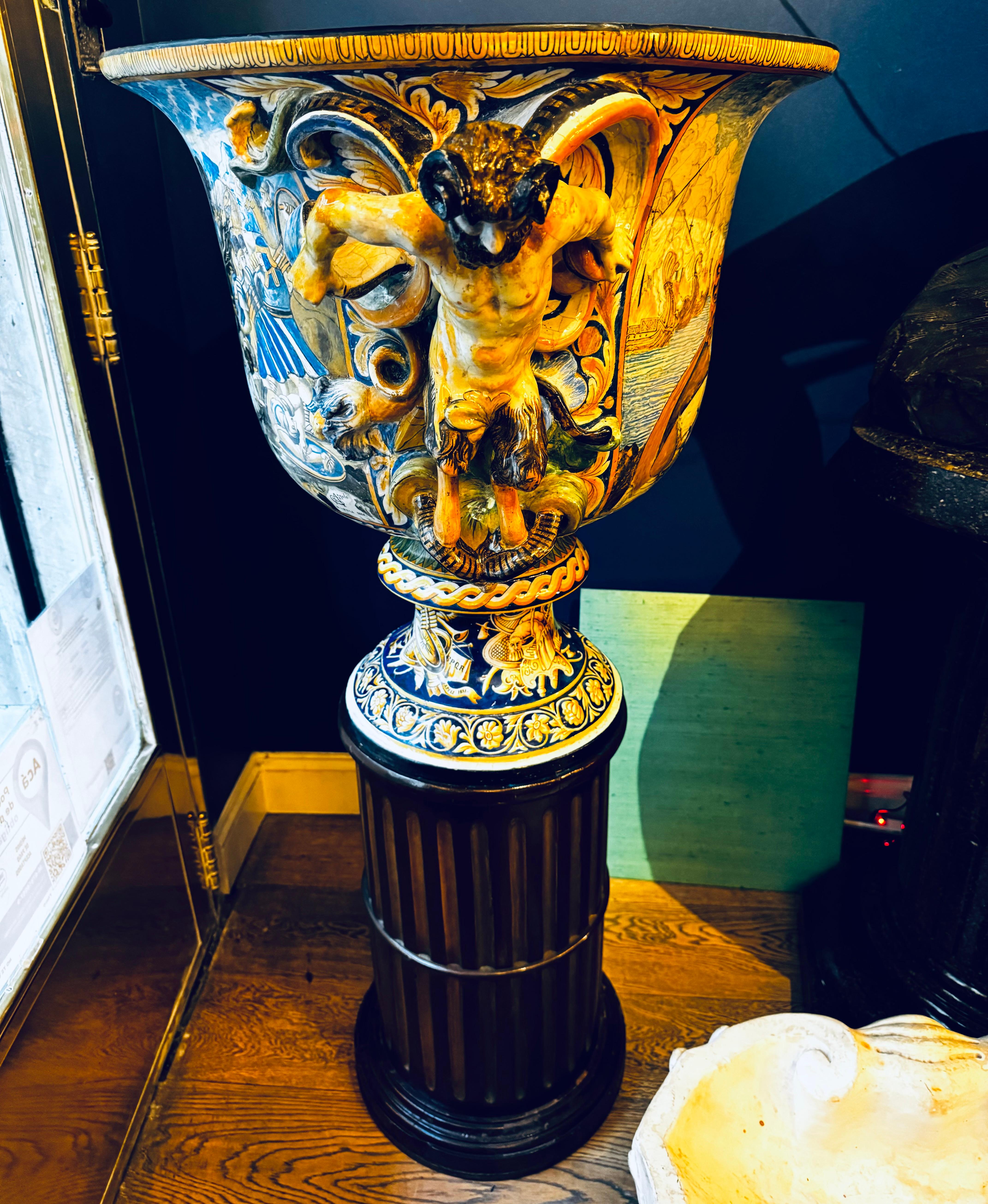 Painted Antique Ceramics from the Giustiniani Family Collection by Angelo For Sale