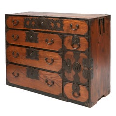 Antique Ceremonial Dress and Sword Tansu, Sendai, Japan