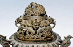 Antique Ceremonial Incense Burner Dragon and Phoenix