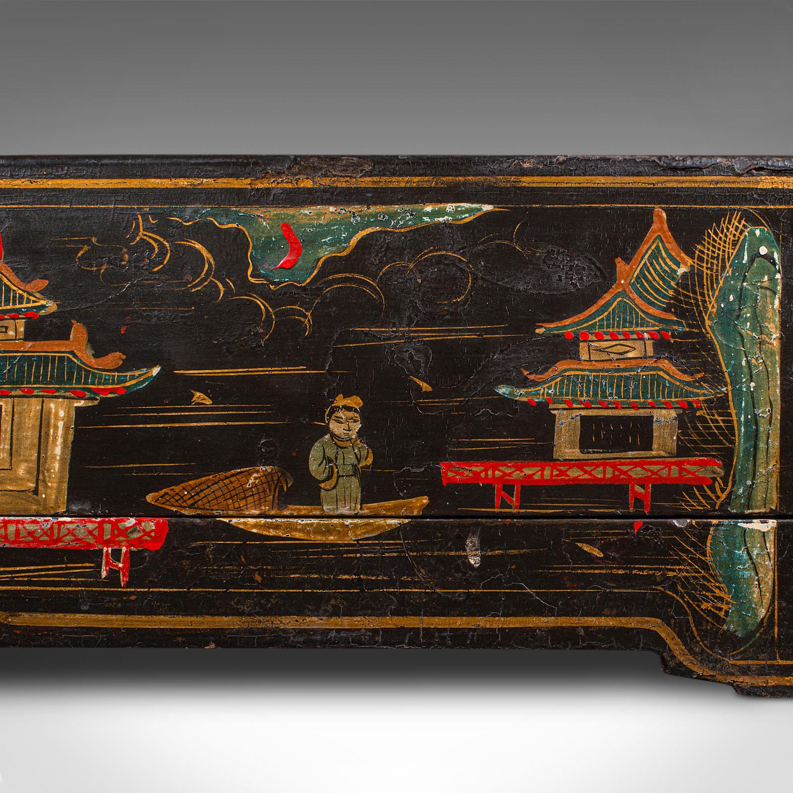 Antique Ceremonial Presentation Box, Japanese, Lacquered, Decor, Victorian, 1860 For Sale 3