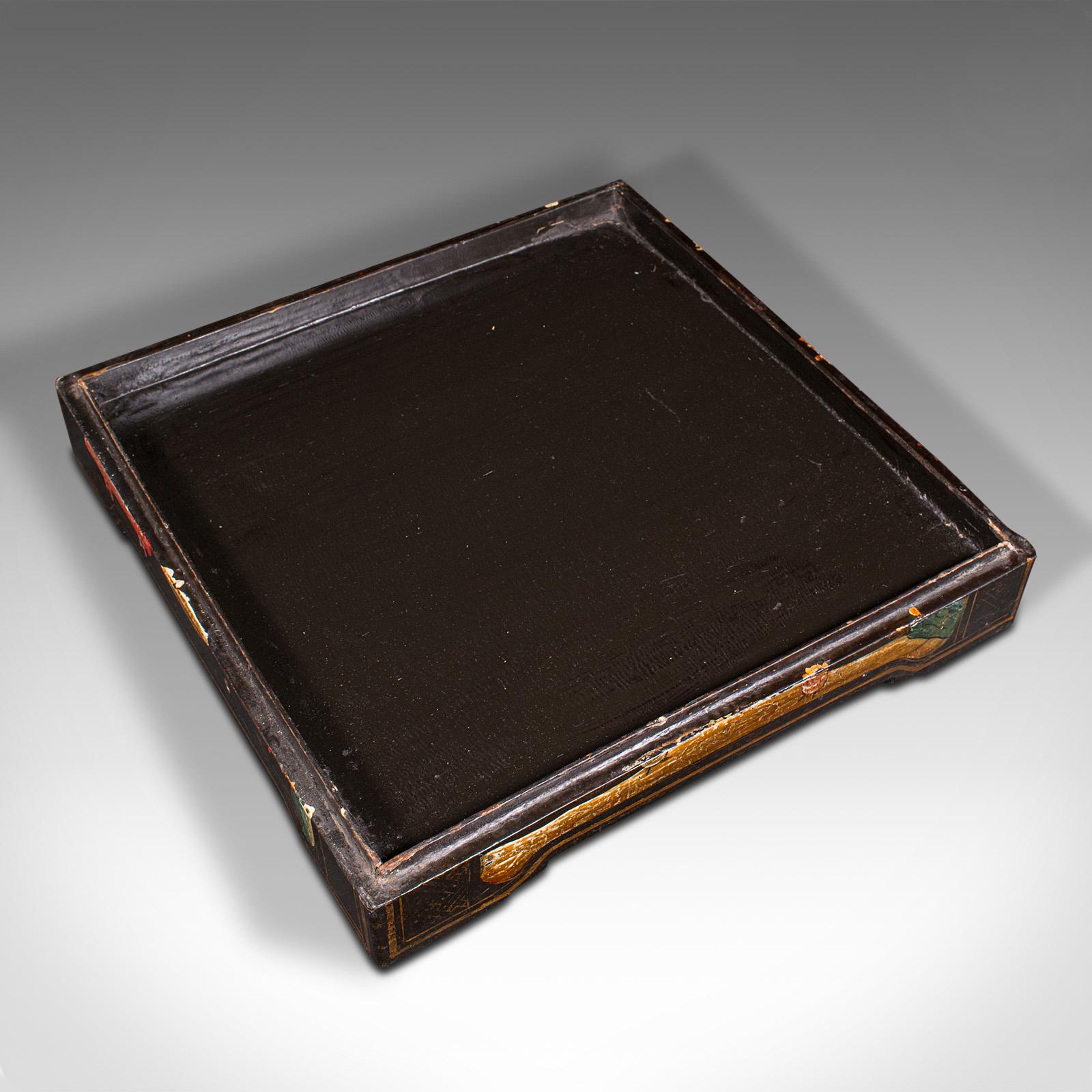 Antique Ceremonial Presentation Box, Japanese, Lacquered, Decor, Victorian, 1860 For Sale 1