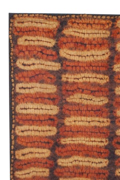 Antiguo pañuelo de danza ceremonial de fibra de rafia, Costa de Marfil