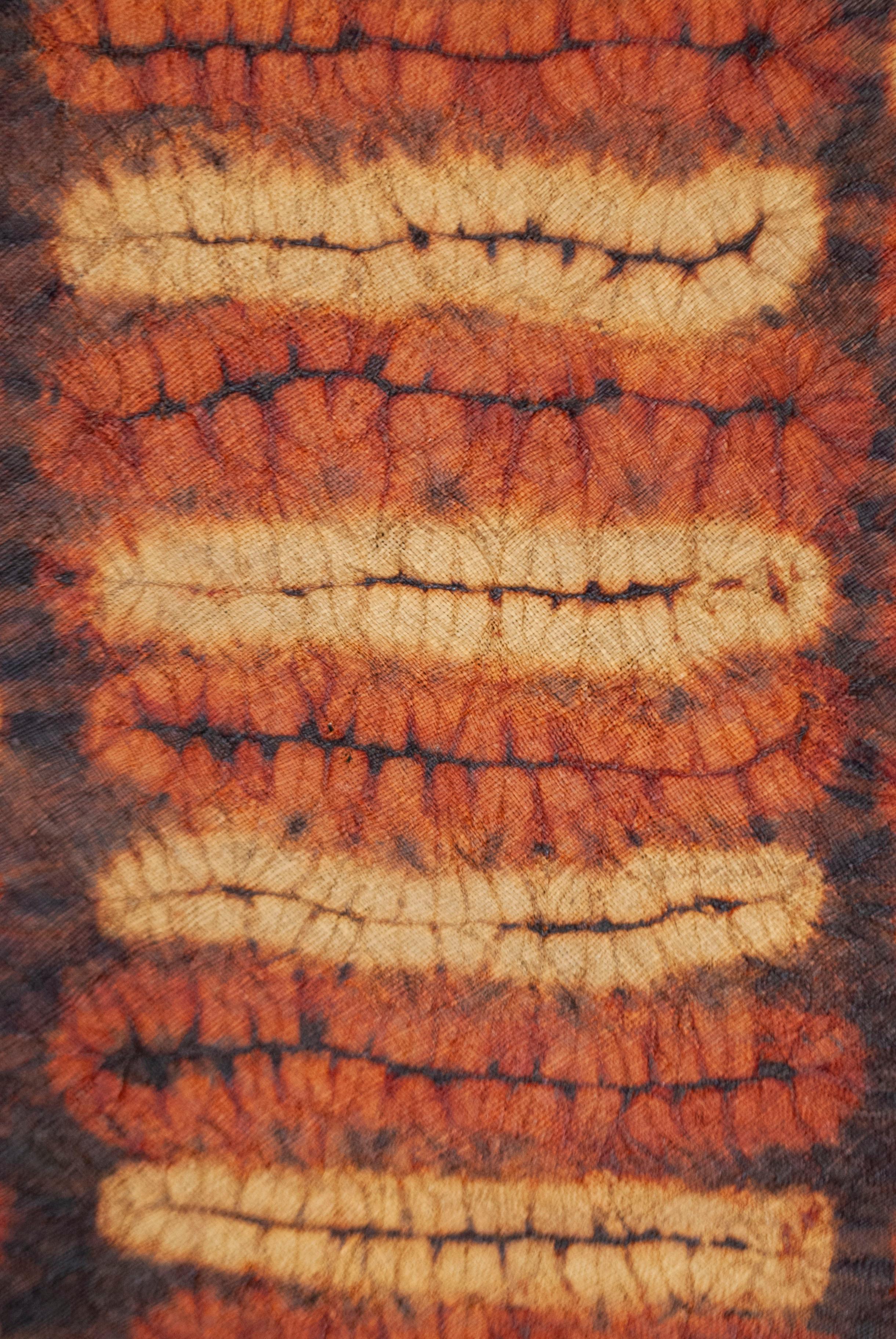 Antiguo pañuelo de danza ceremonial de fibra de rafia, Costa de Marfil Tribal en venta