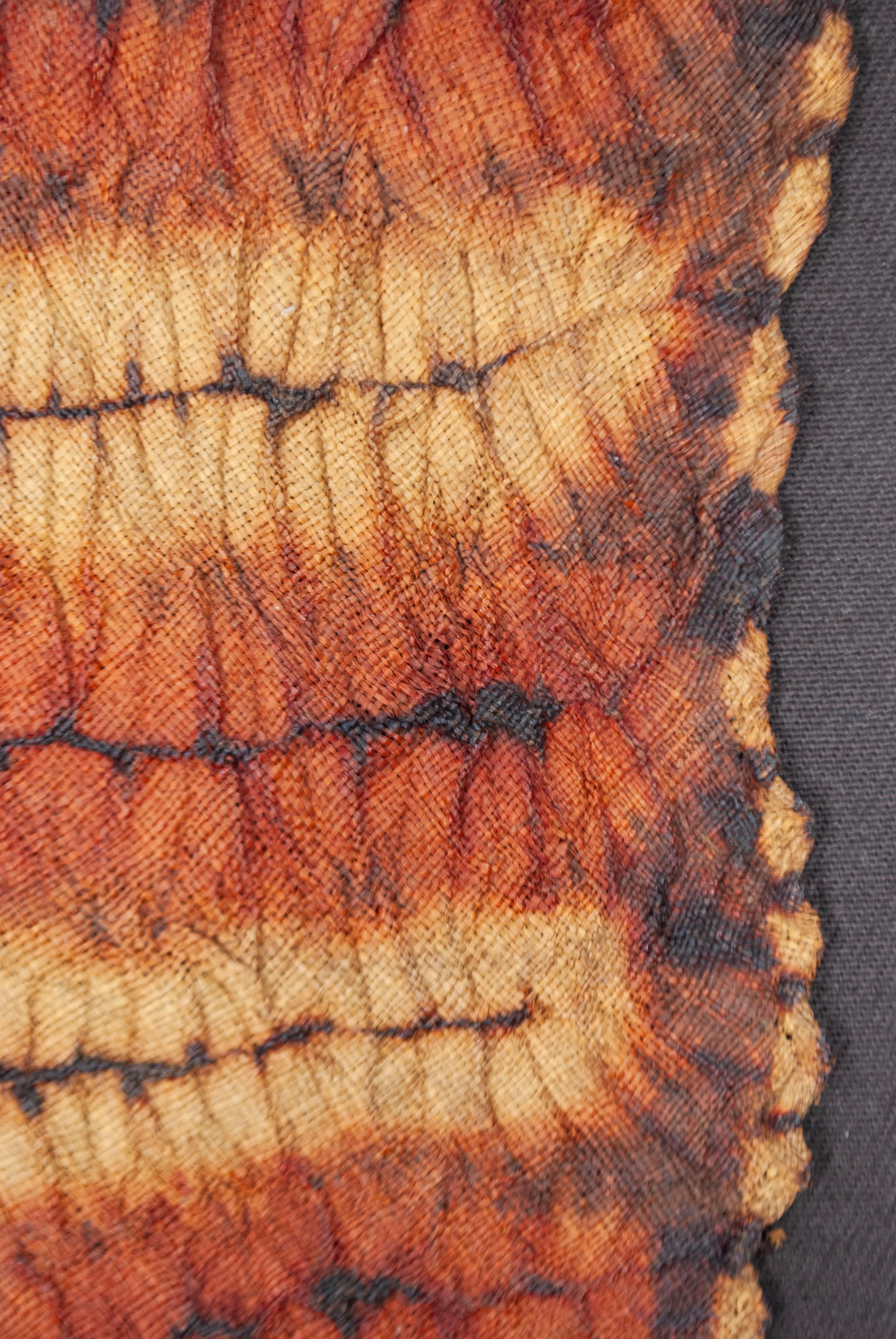 Antiguo pañuelo de danza ceremonial de fibra de rafia, Costa de Marfil Marfileño en venta