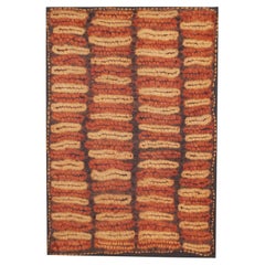 Antiker zeremonieller Raffia-faser-Tänzertaschentuch, elfenbeinfarbener Coast