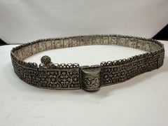 Antique Ceremonial Silver Belt (315 Gram) from the Caucasus Circa 1900