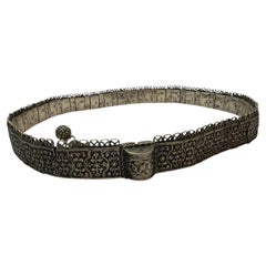 Antique Ceremonial Silver Belt (315 Gram) from the Caucasus Circa 1900