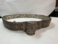 Antique Ceremonial Silver Belt (535 Gram) from the Caucasus Circa 1900