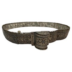 Antique Ceremonial Silver Belt (535 Gram) from the Caucasus Circa 1900