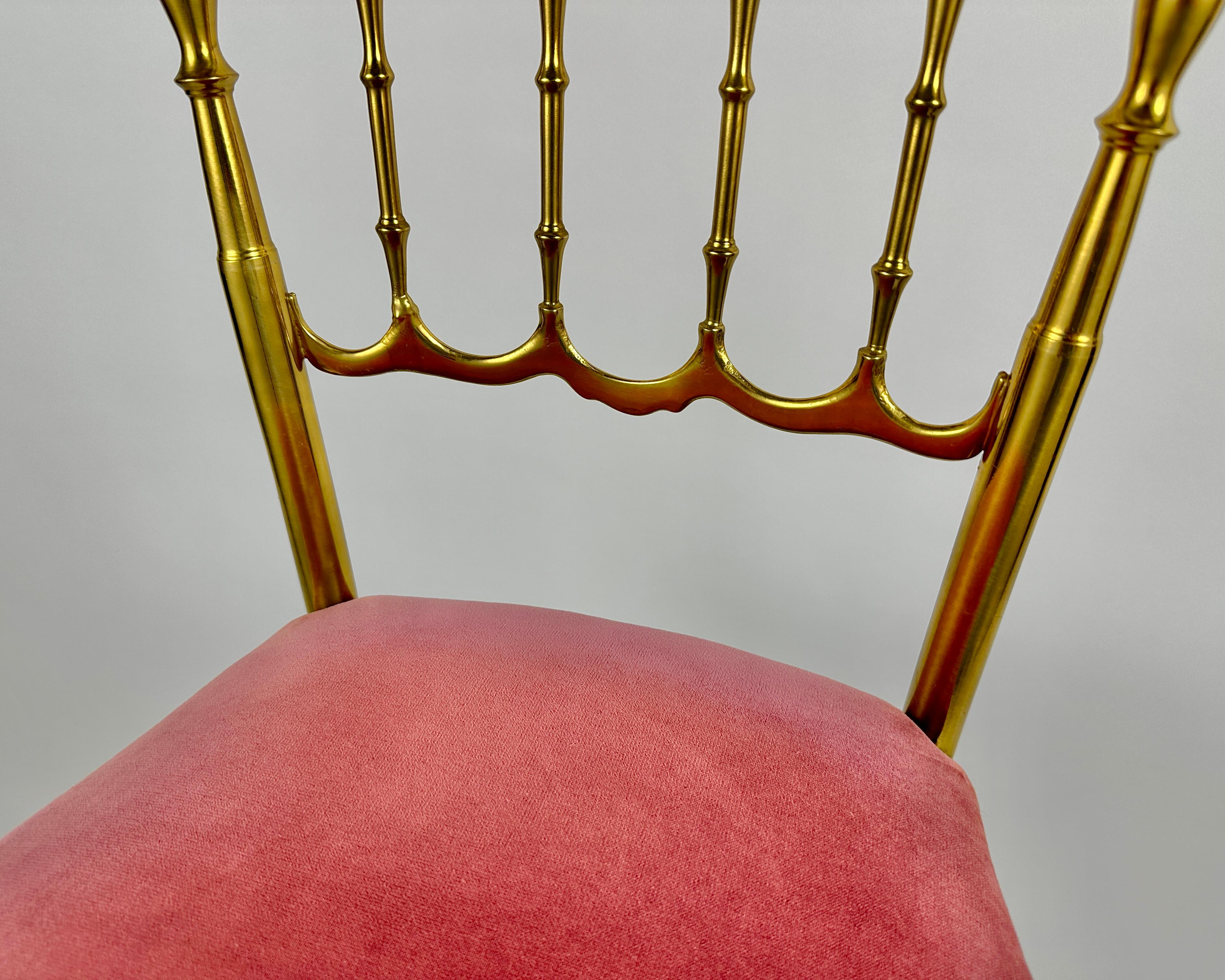 Antiquities Chair Classic Bronze Chiavari Side Chair Bedroom Chair French Chair Bon état - En vente à Bastogne, BE