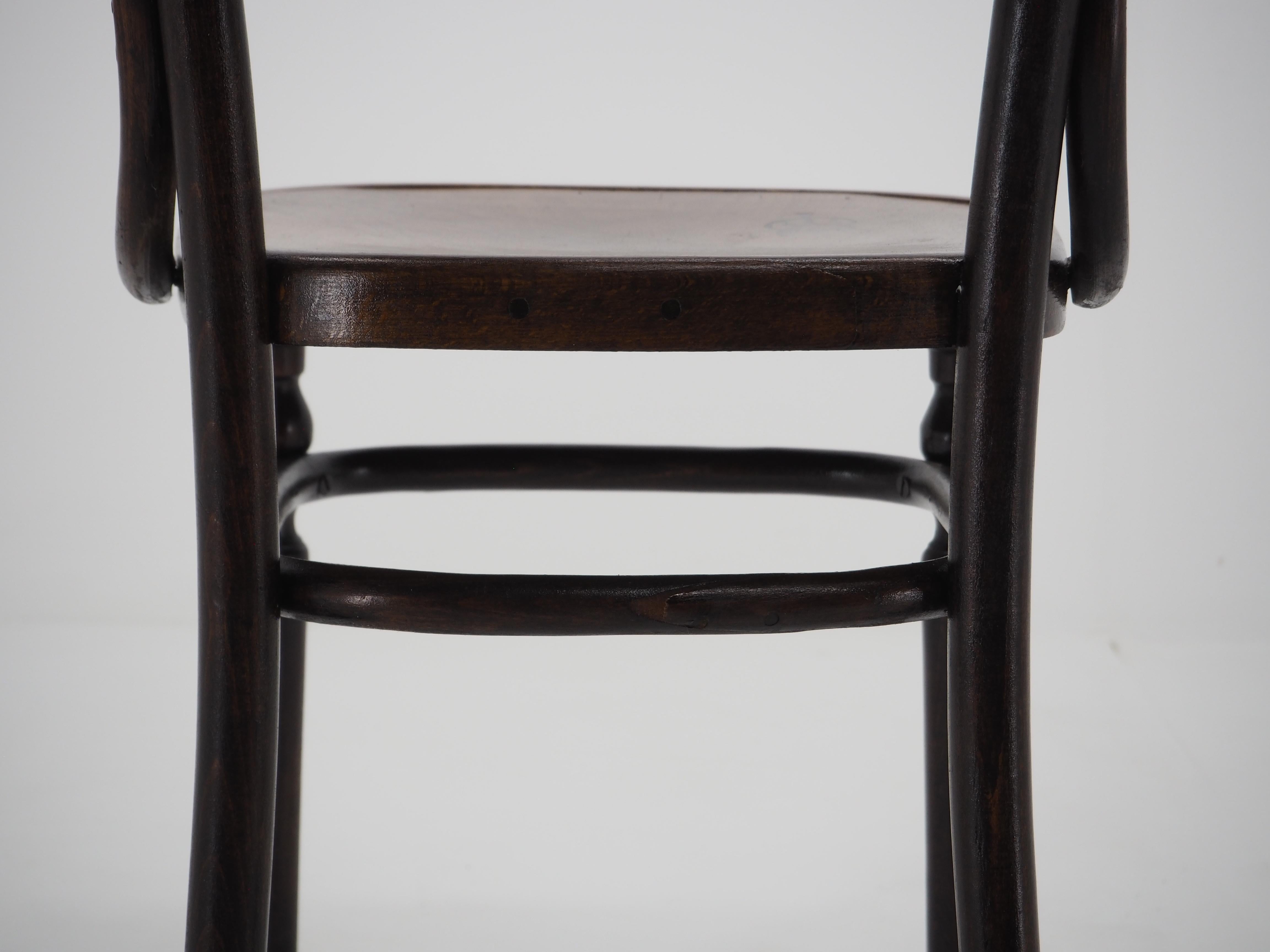 Austrian Antique Bentwood Dining Chair Manufacturaed by D.G. Fischel, Austria , 1900s