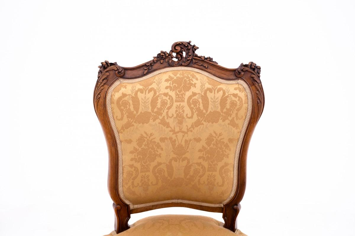 Antique chair, France, late 19th century. After renovation In Good Condition For Sale In Chorzów, PL