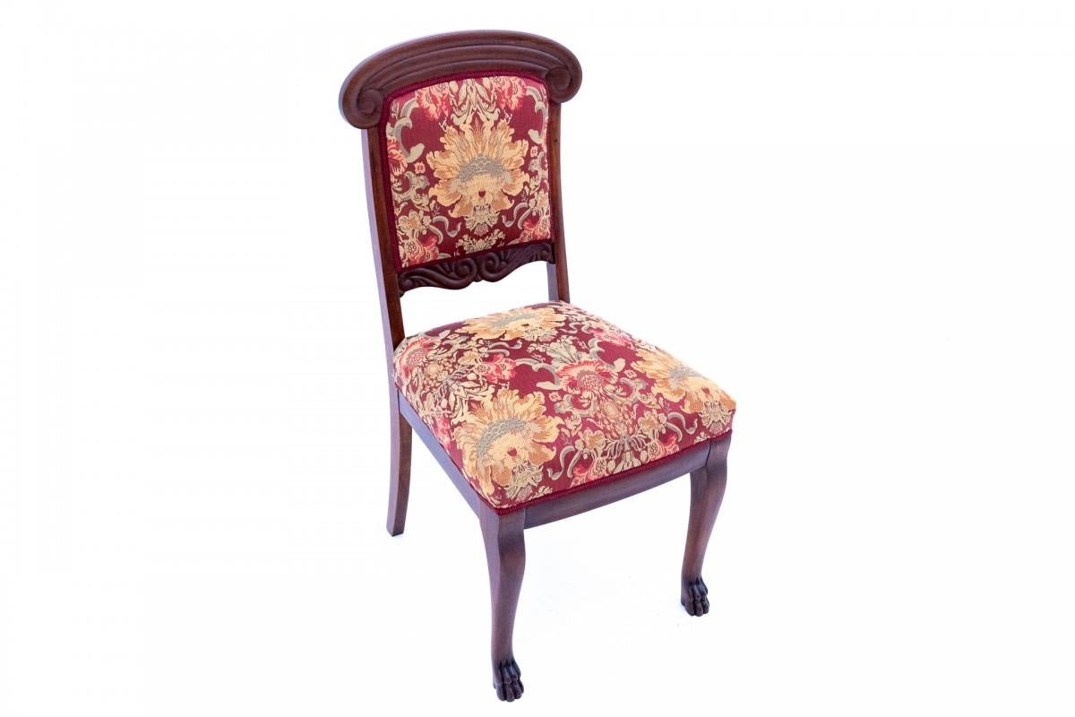 Empire Antique chair, Northern Europe, circa 1890. After renovation. For Sale