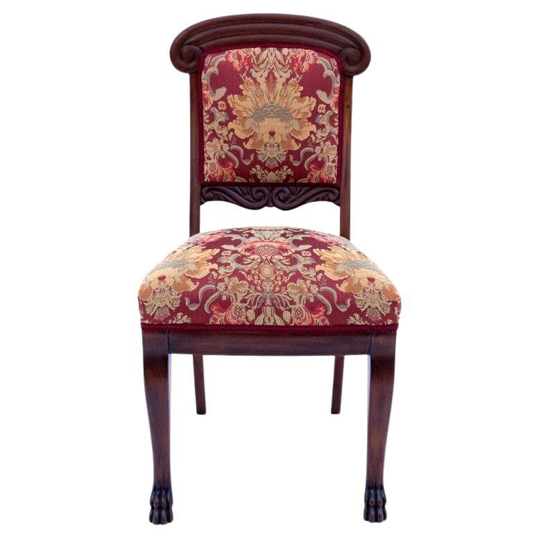 Chaise ancienne, Europe du Nord, vers 1890. Après la rénovation.