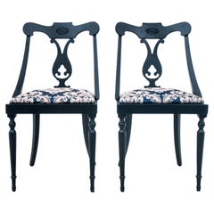 Chaises anciennes, Europe du Nord, vers 1890. Après la restauration.