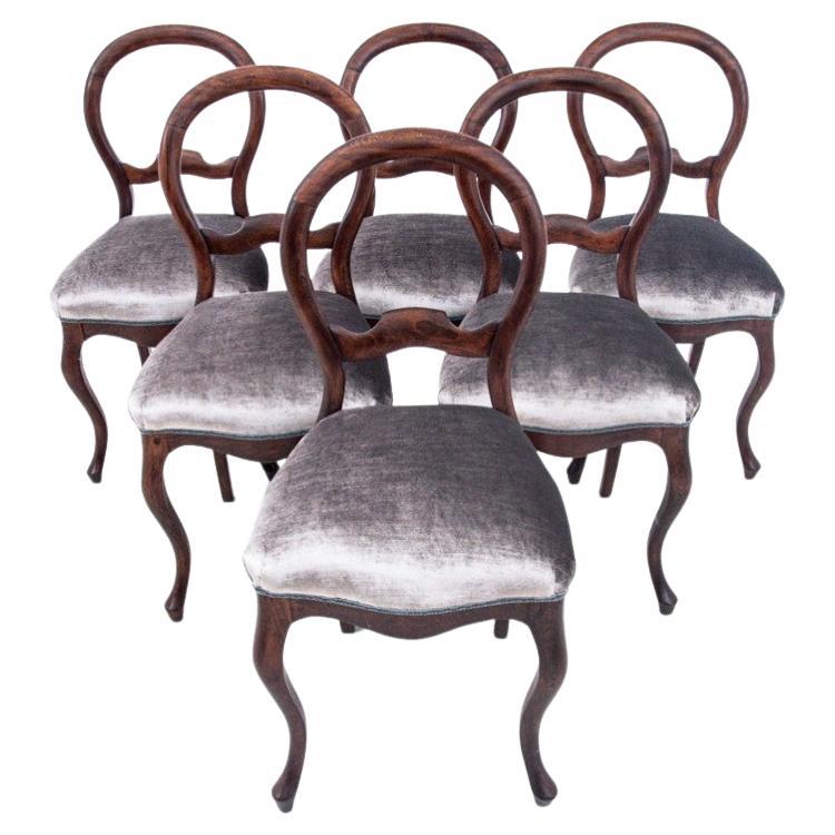 Antique chairs, Northern Europe, circa 1880.