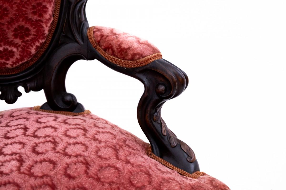 Louis Philippe Antique chaise longue from around 1880, Northern Europe.