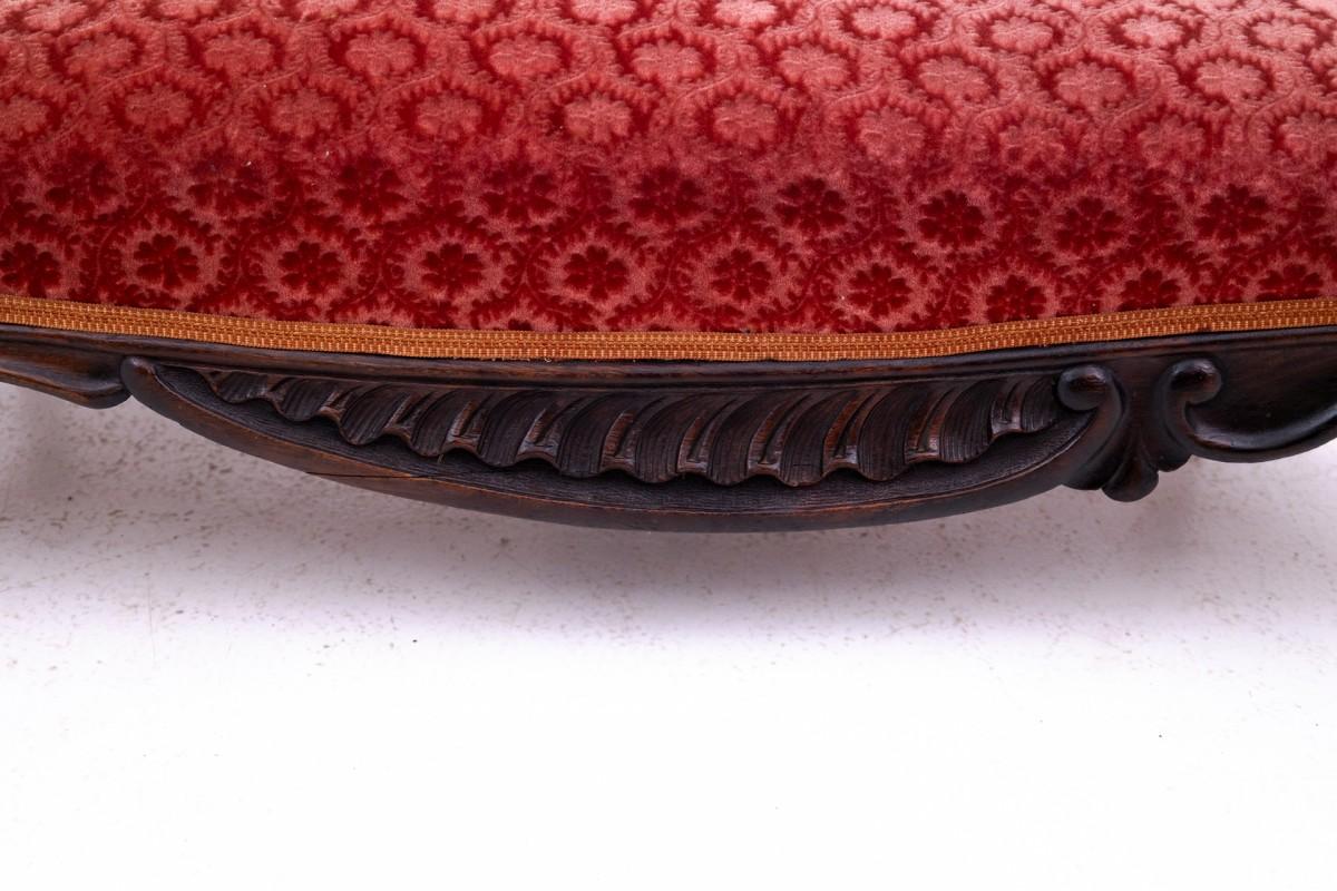 Norwegian Antique chaise longue from around 1880, Northern Europe.