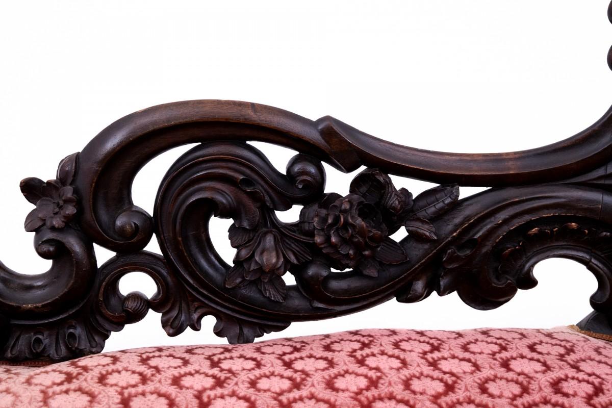 Late 19th Century Antique chaise longue from around 1880, Northern Europe.