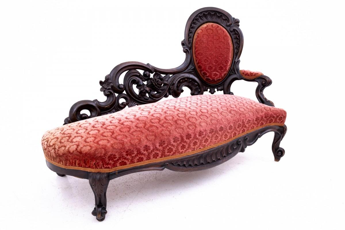 Antique chaise longue from around 1880, Northern Europe. 2