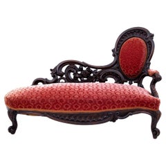 Chaise longue antigua de hacia 1880, norte de Europa.