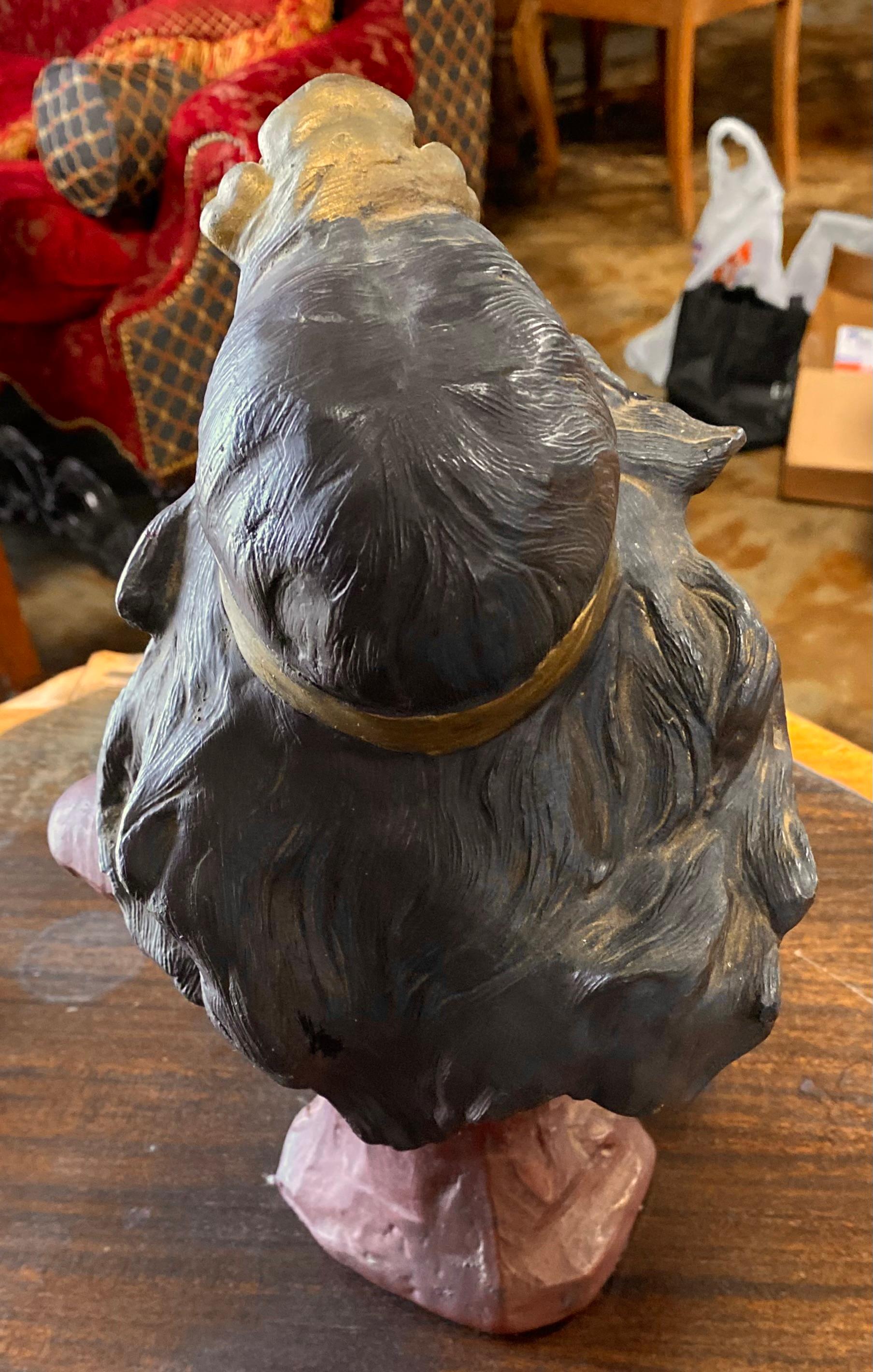 Antique buste de Cléopâtre avec bande de tête et assise en vente 2