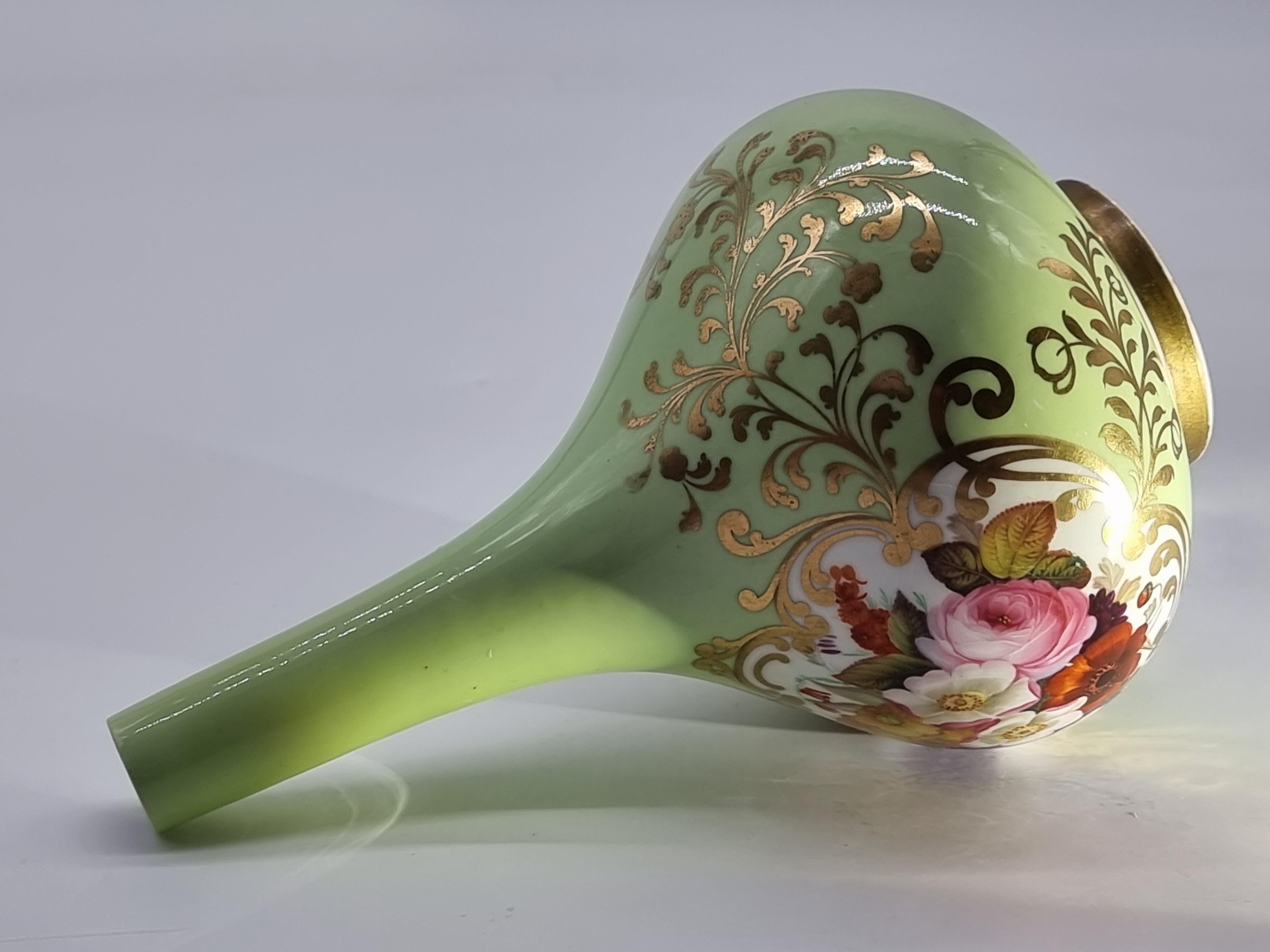 Antike Chamberlain and Co. Handbemalte Worcester-Vase mit Blumenmotiven, um 1830 im Angebot 10