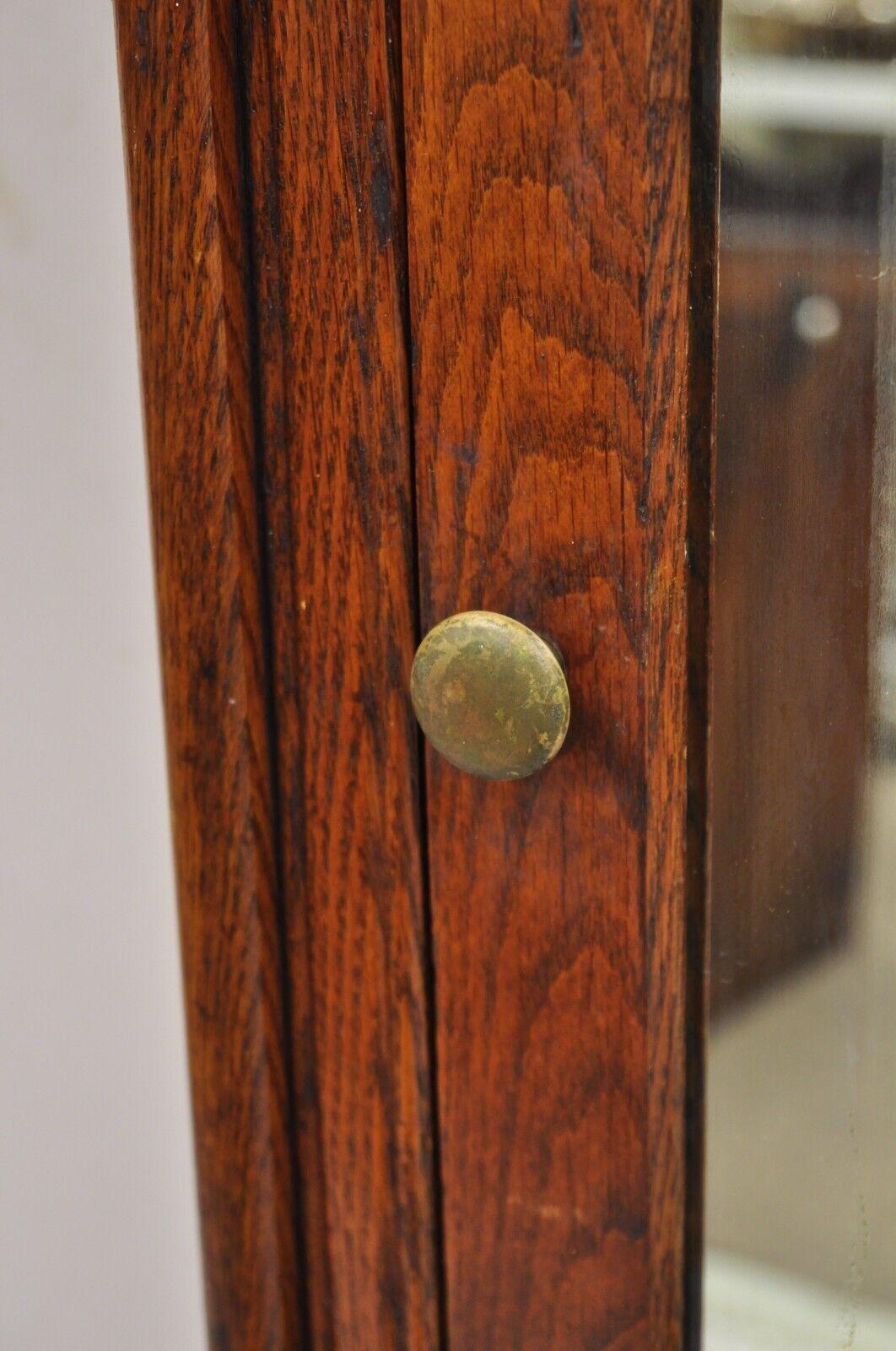 oak bathroom mirror cabinet