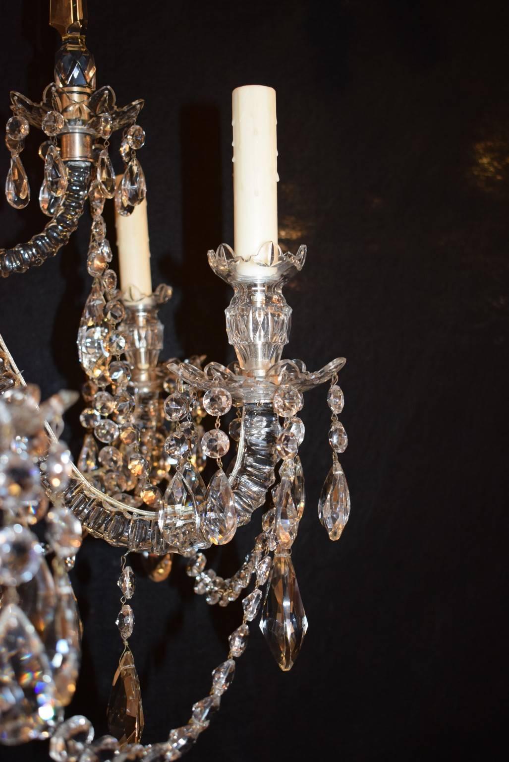 Antique Chandelier, George III In Excellent Condition In Atlanta, GA