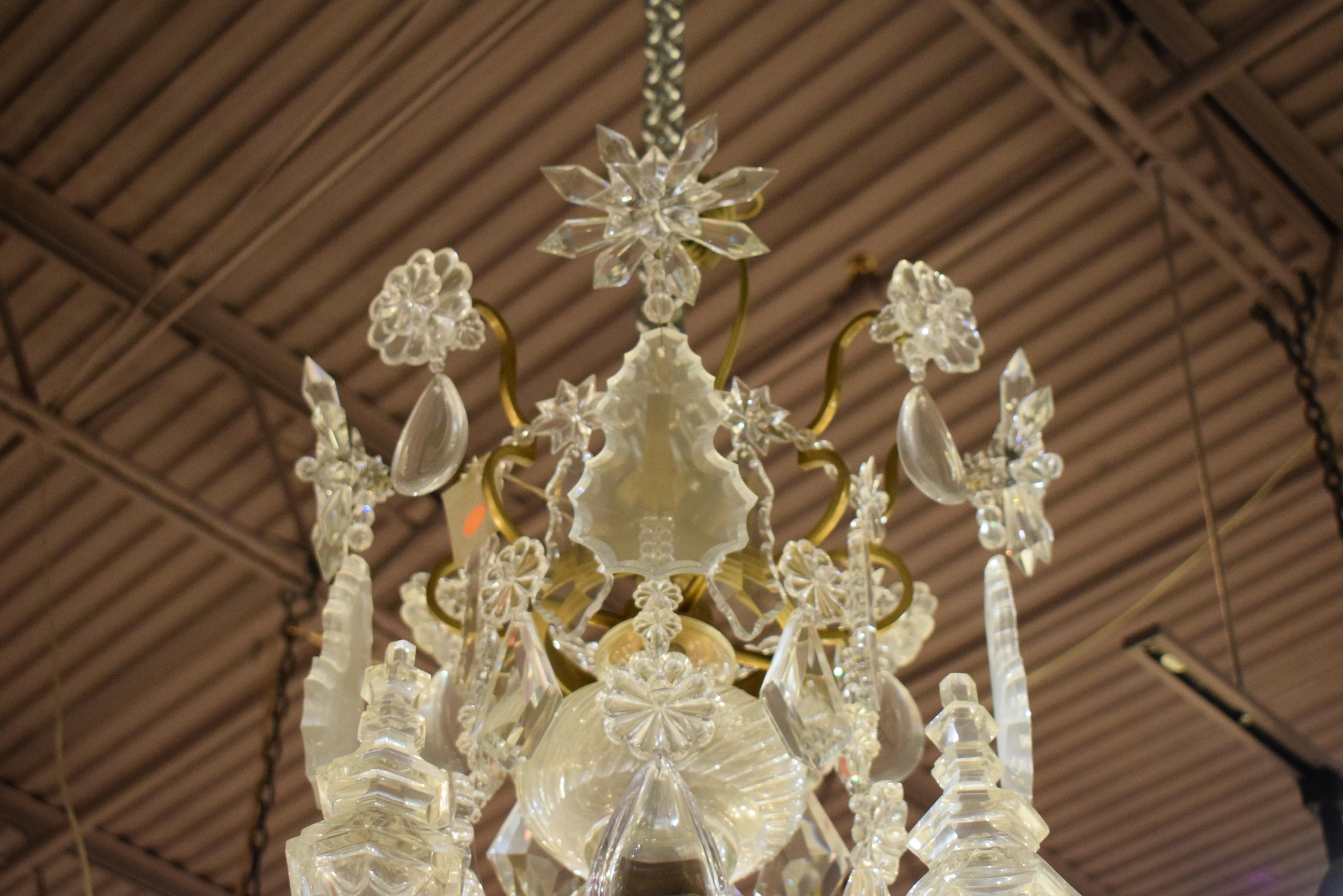 French Antique Chandelier. Baccarat Chandelier For Sale
