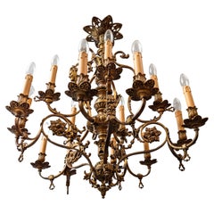 Antique chandelier for 15 bulbs