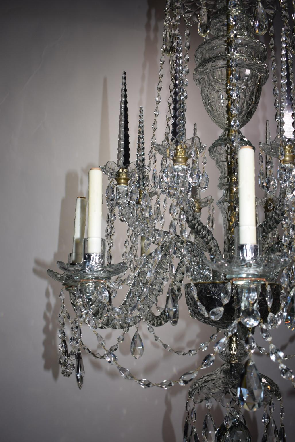 English Antique Chandelier, George III For Sale