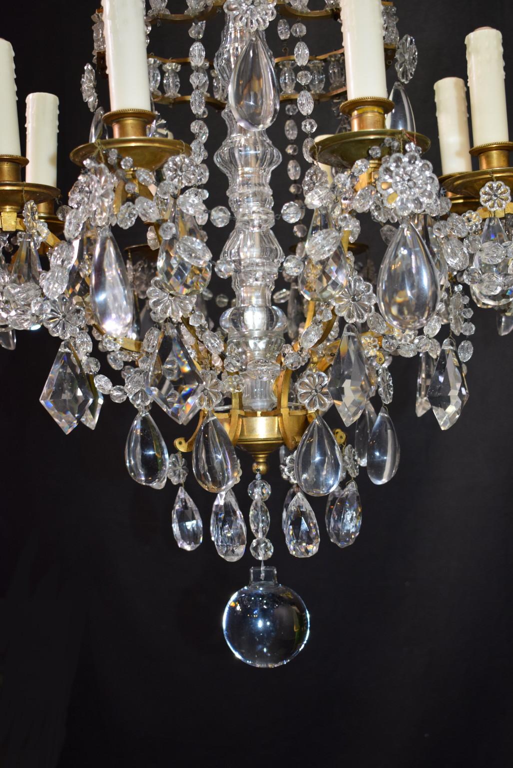 Early 20th Century Antique Chandelier, Louis Philippe Style For Sale