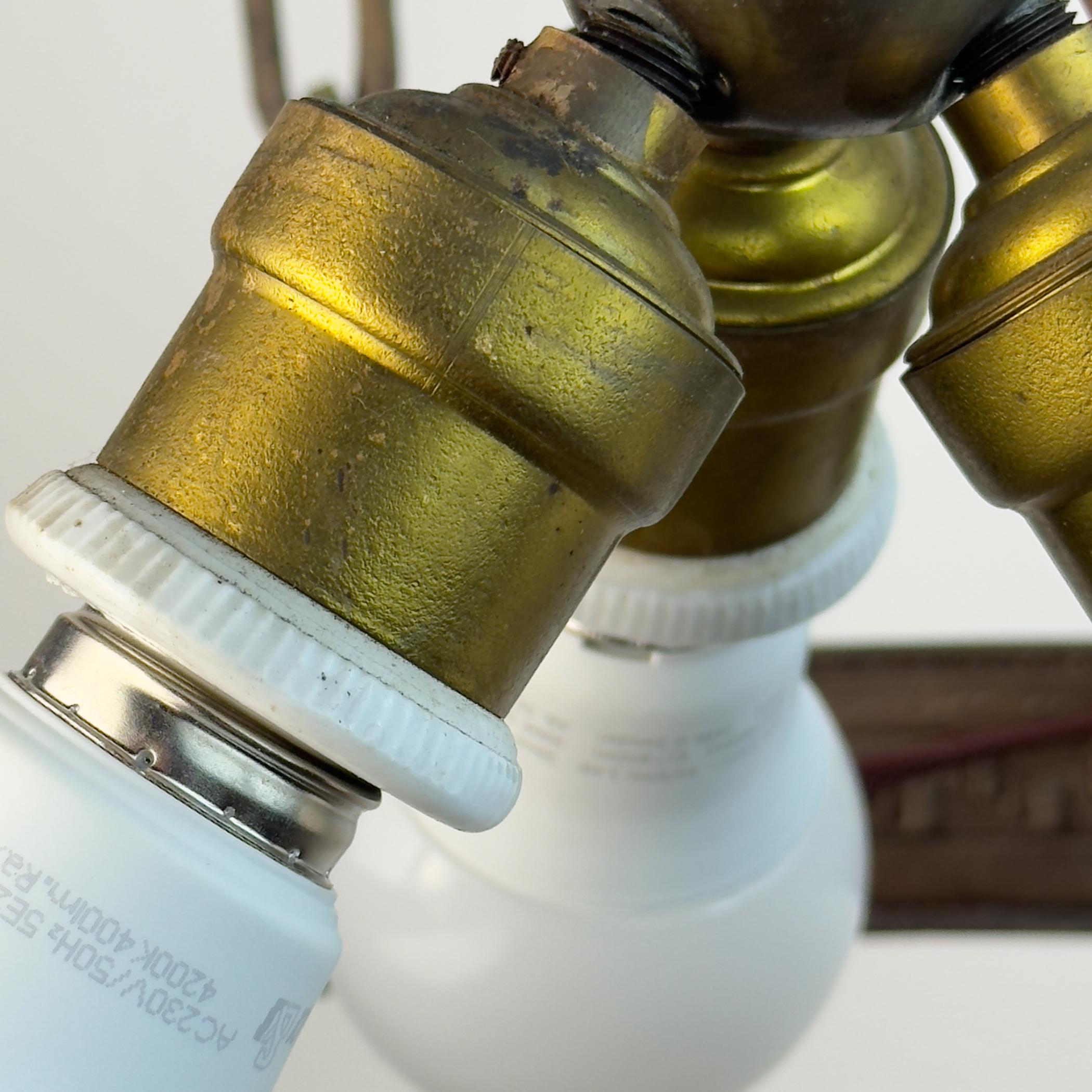 Antique chandelier on chains in Art Nouveau style, Austria, early 20th century For Sale 14