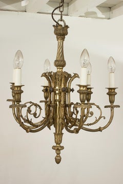 Antique Chandelier With Six Candle Lights