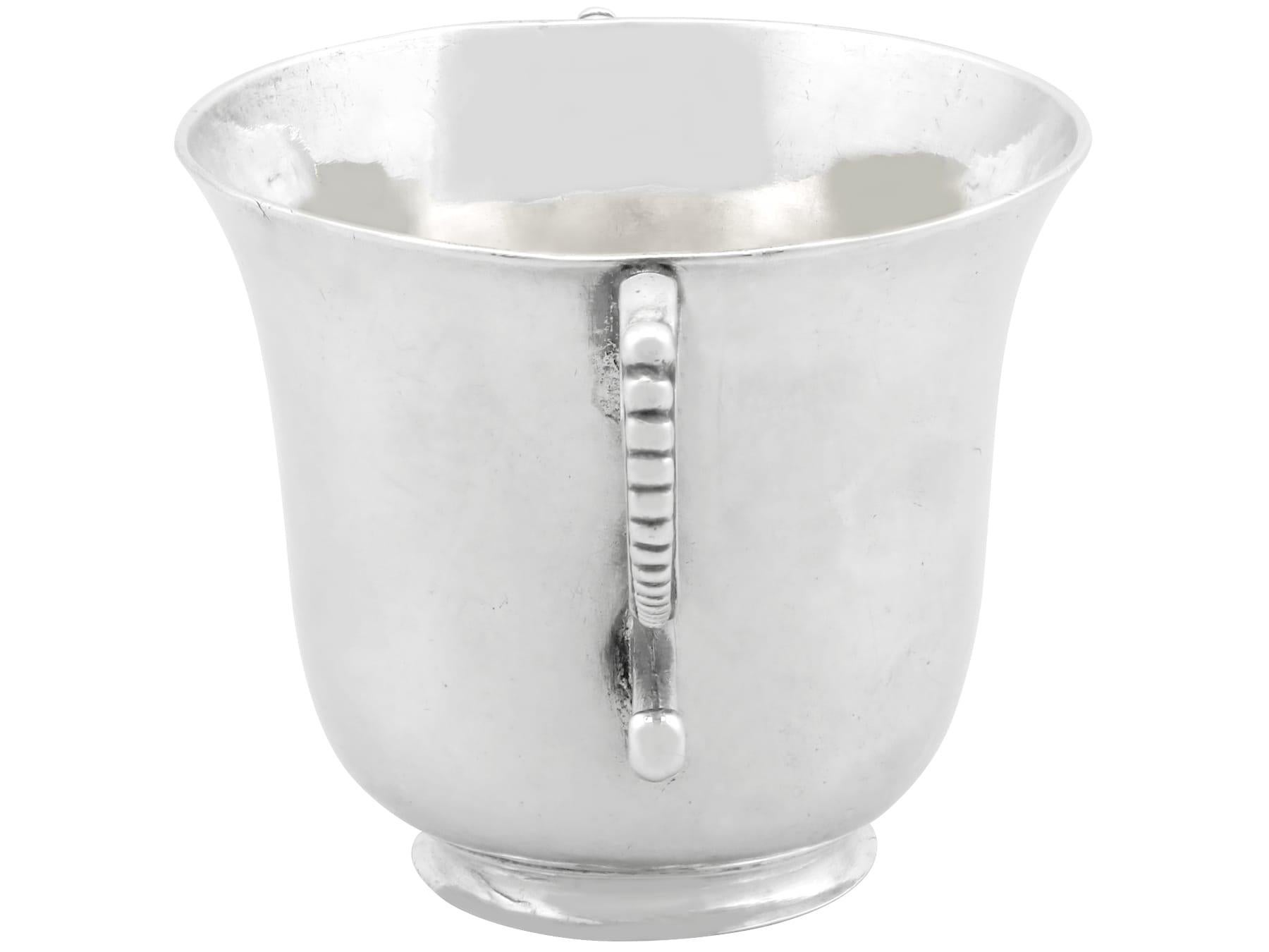 Antiker Silberner Porringer mit Kanalinseln, um 1810 im Zustand „Hervorragend“ im Angebot in Jesmond, Newcastle Upon Tyne