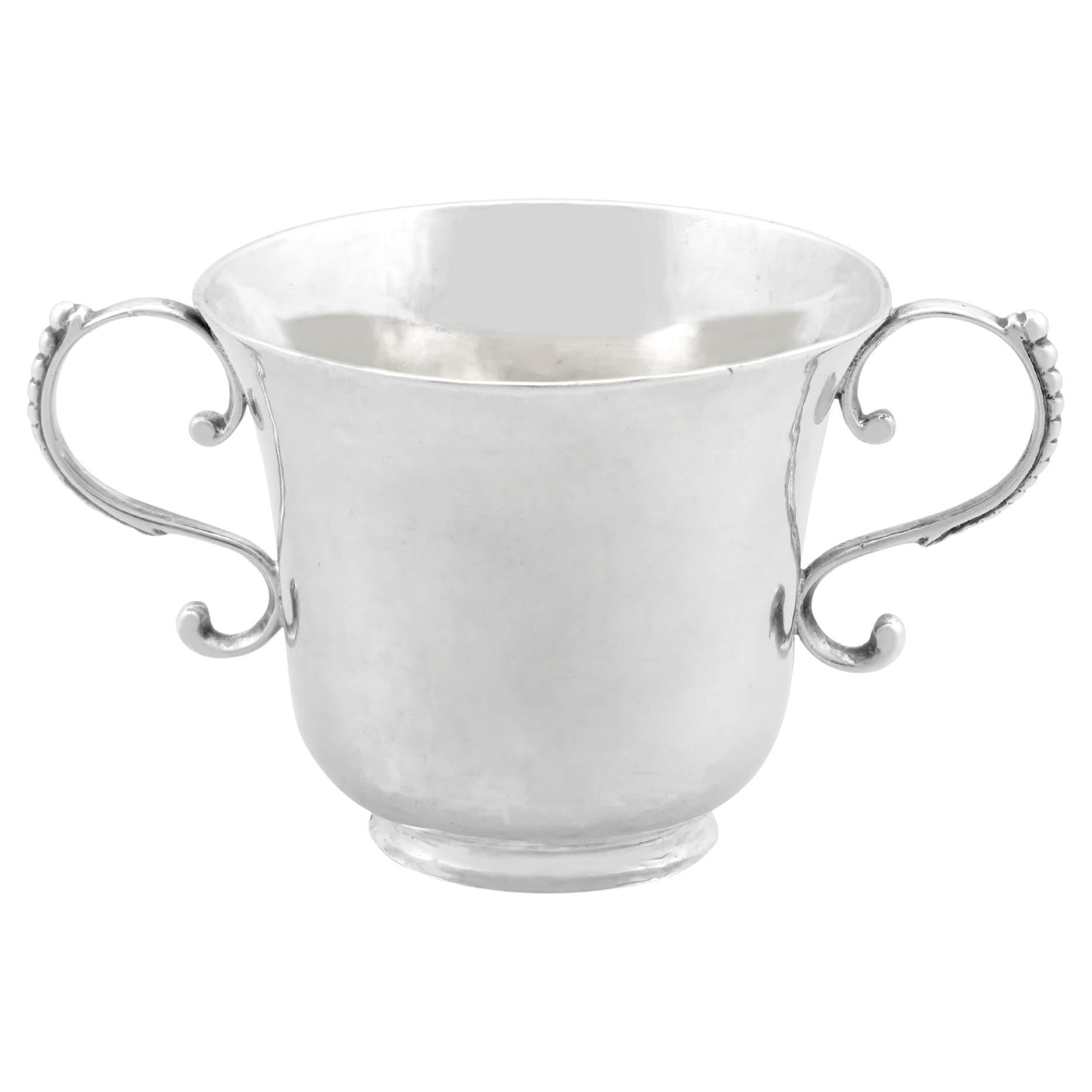 Porringer antique Channel Islands en argent, vers 1810