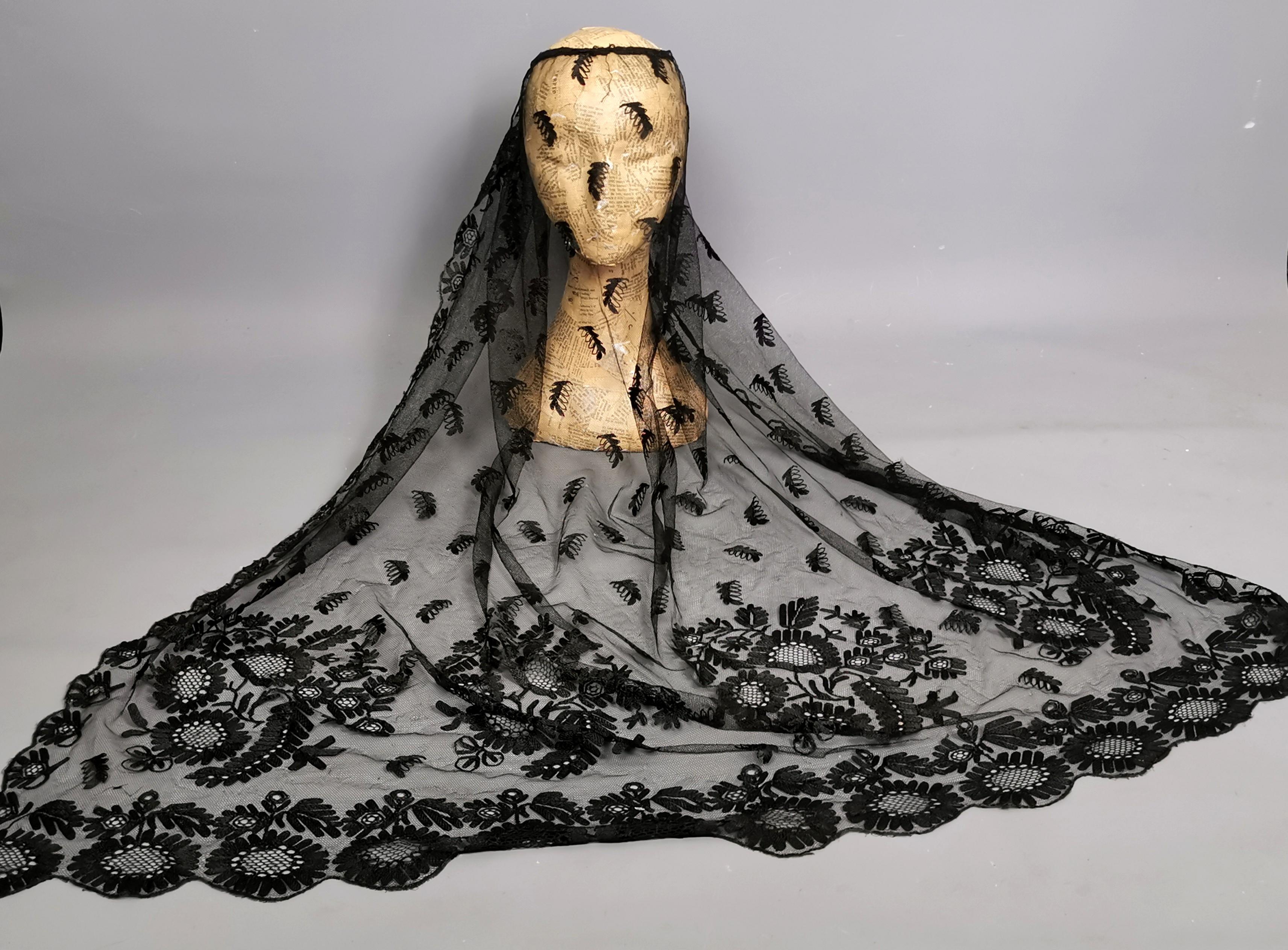 victorian mourning veil