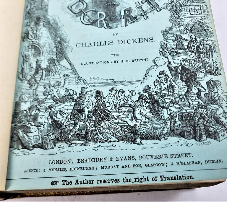 Antique Charles Dickens First Edition Little Dorrit 1857 Chapman and