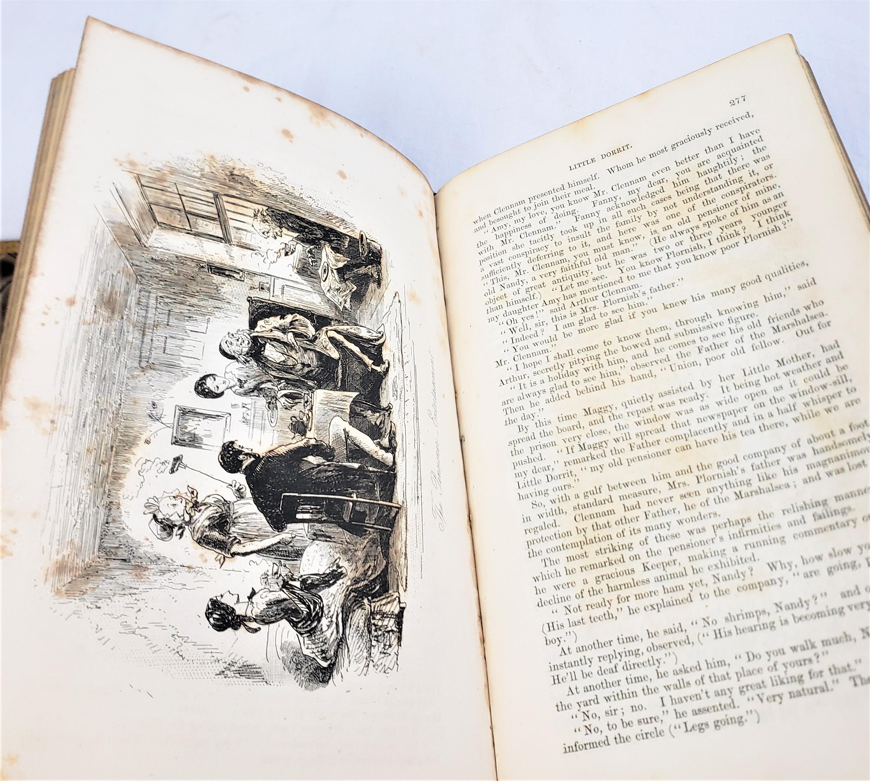 Antikes Charles Dickens Little Dorrit 1857 Chapman & Hall Buch, Erstausgabe im Angebot 8