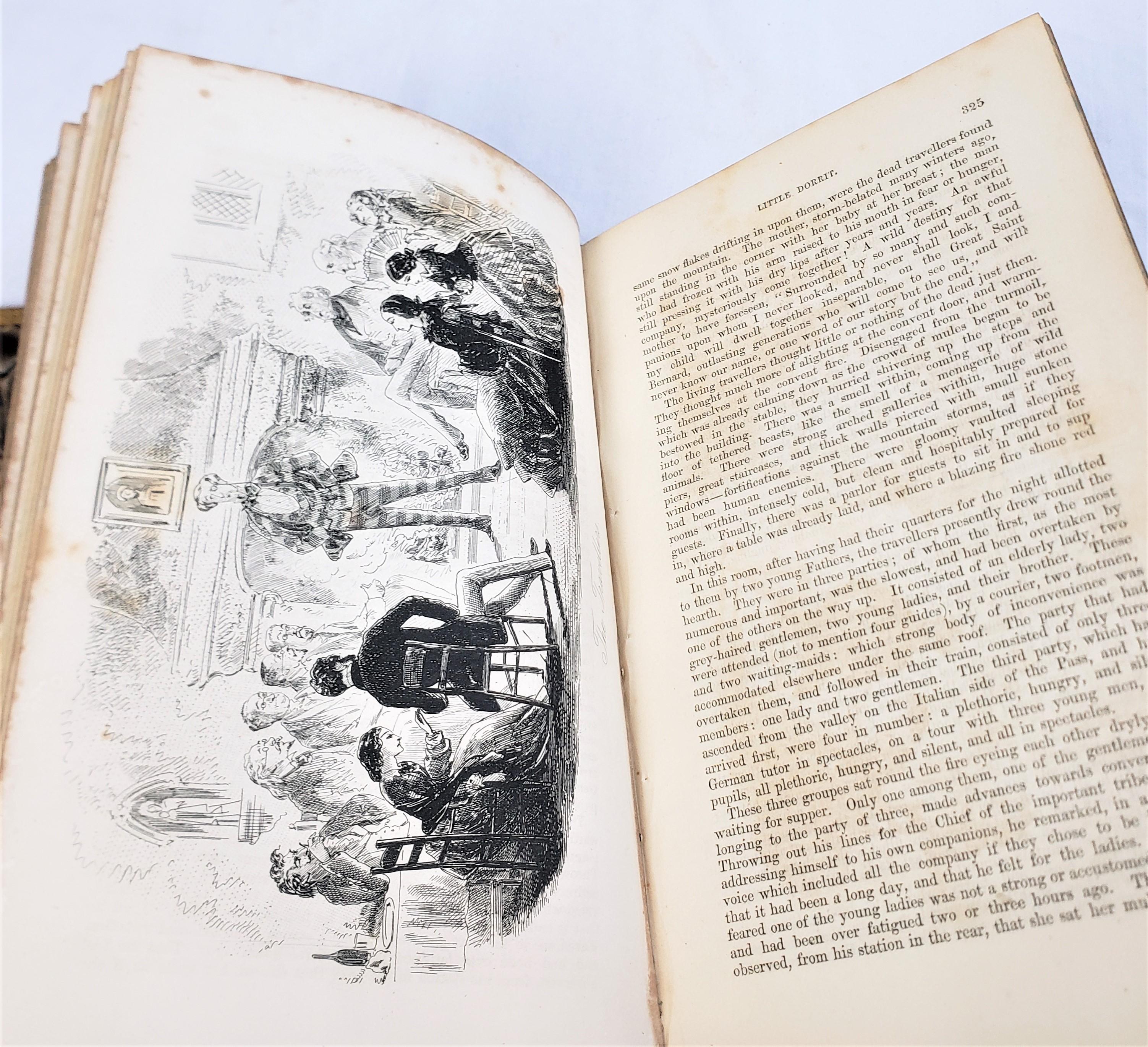 Livre ancien de Charles Dickens Little Dorrit 1857, première édition Chapman & Hall en vente 9