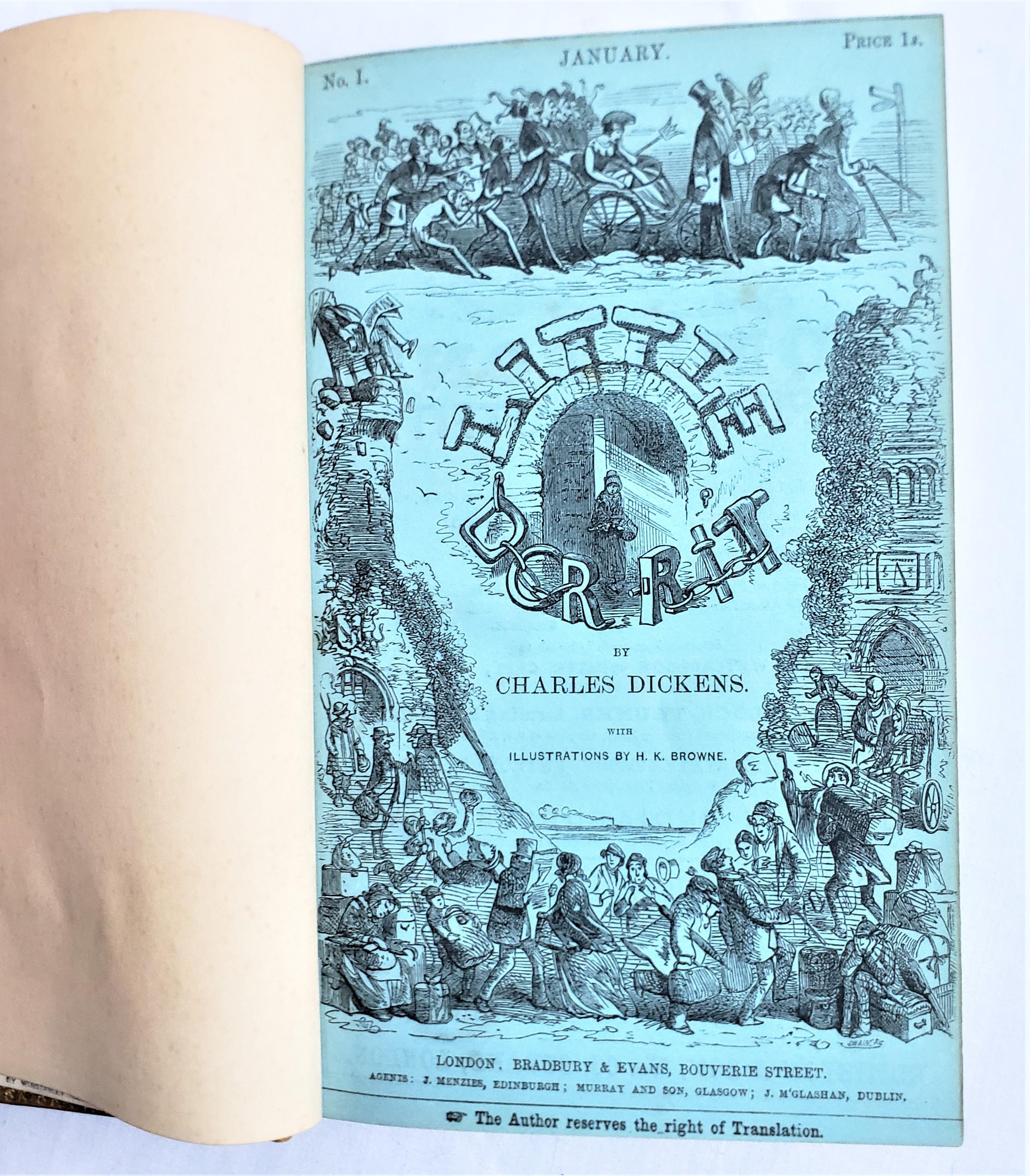 Antikes Charles Dickens Little Dorrit 1857 Chapman & Hall Buch, Erstausgabe im Angebot 1