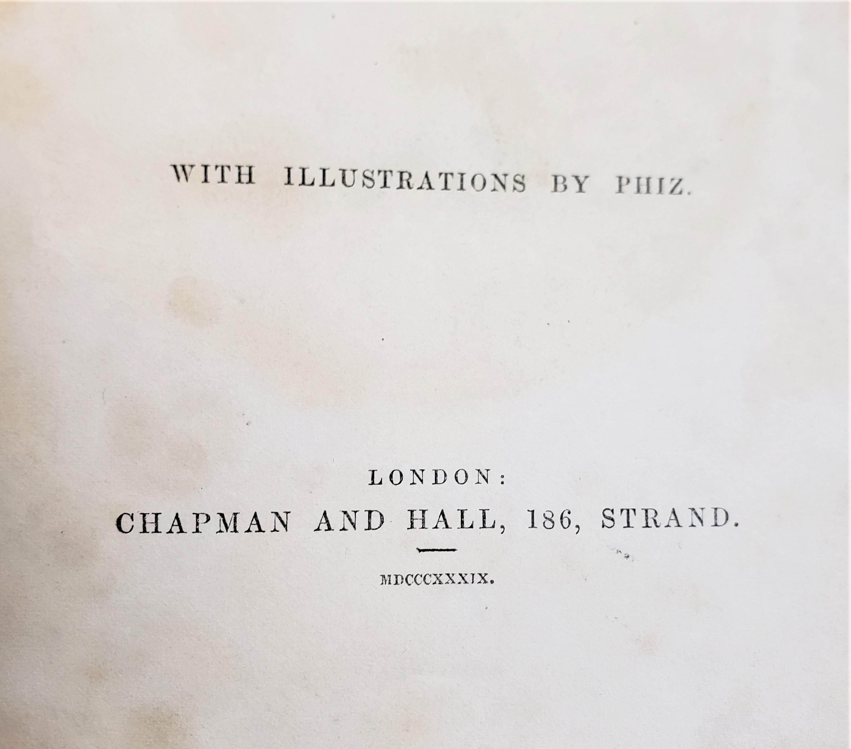 Antique Charles Dickens First Edition Nicholas Nickleby 1839 Chapman & Hall Book For Sale 1