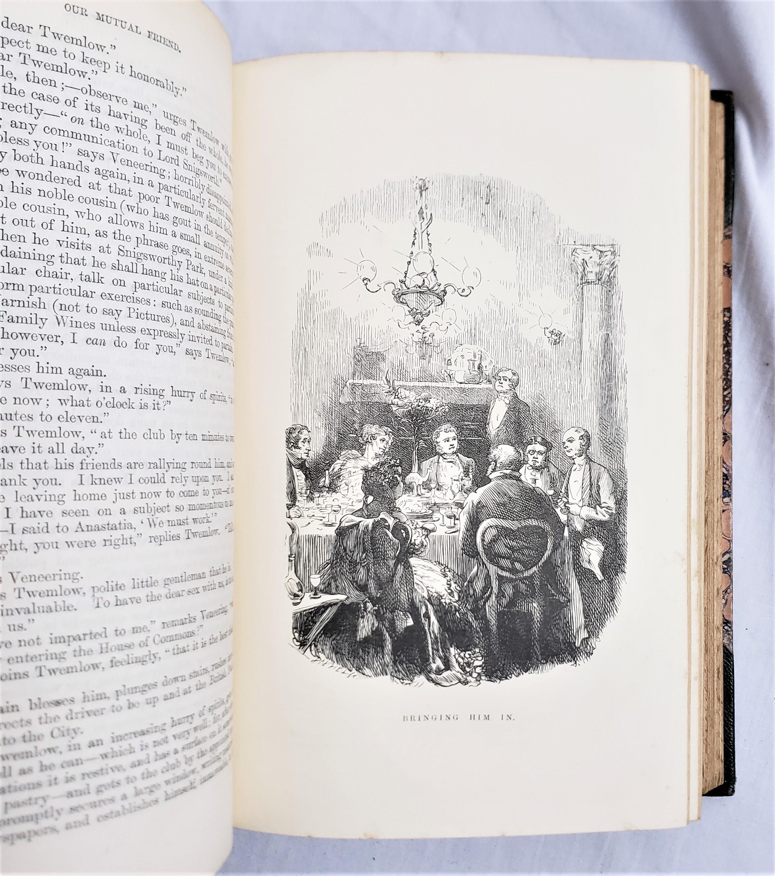 Antique Charles Dickens First Edition Our Mutual Friend 1865 Chapman & Hall Book For Sale 5