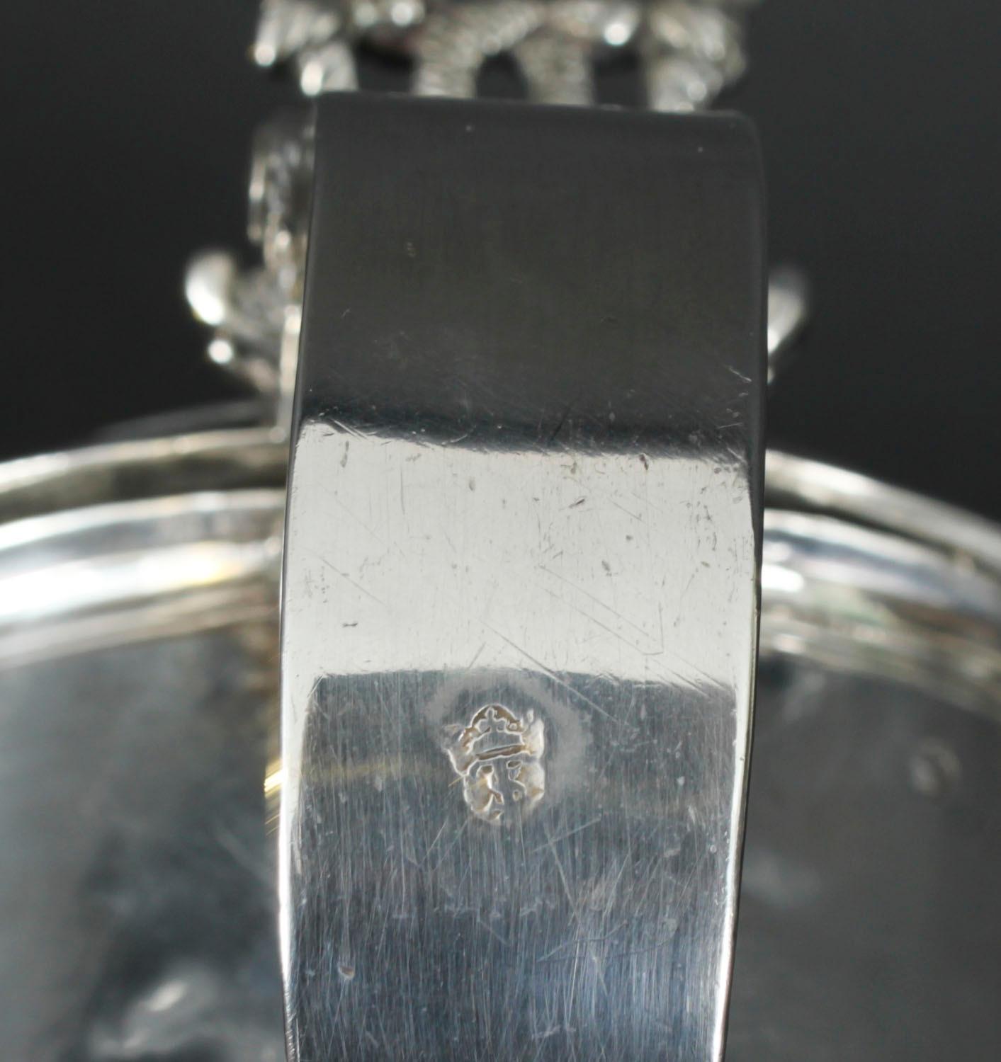 Antiker englischer Tankard aus Sterlingsilber im Stil Karls II. 1680 17. Jahrhundert im Angebot 6