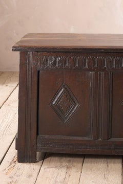 Antique Charles II Oak coffer