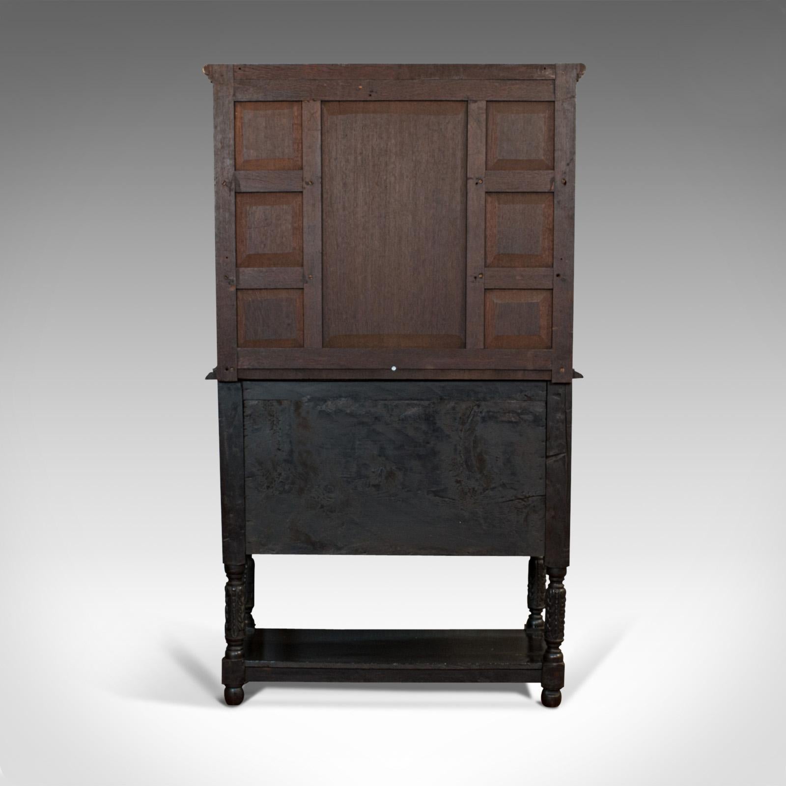 Antique Charles II Revival Dresser English Oak, Sideboard, Victorian, circa 1880 For Sale 1