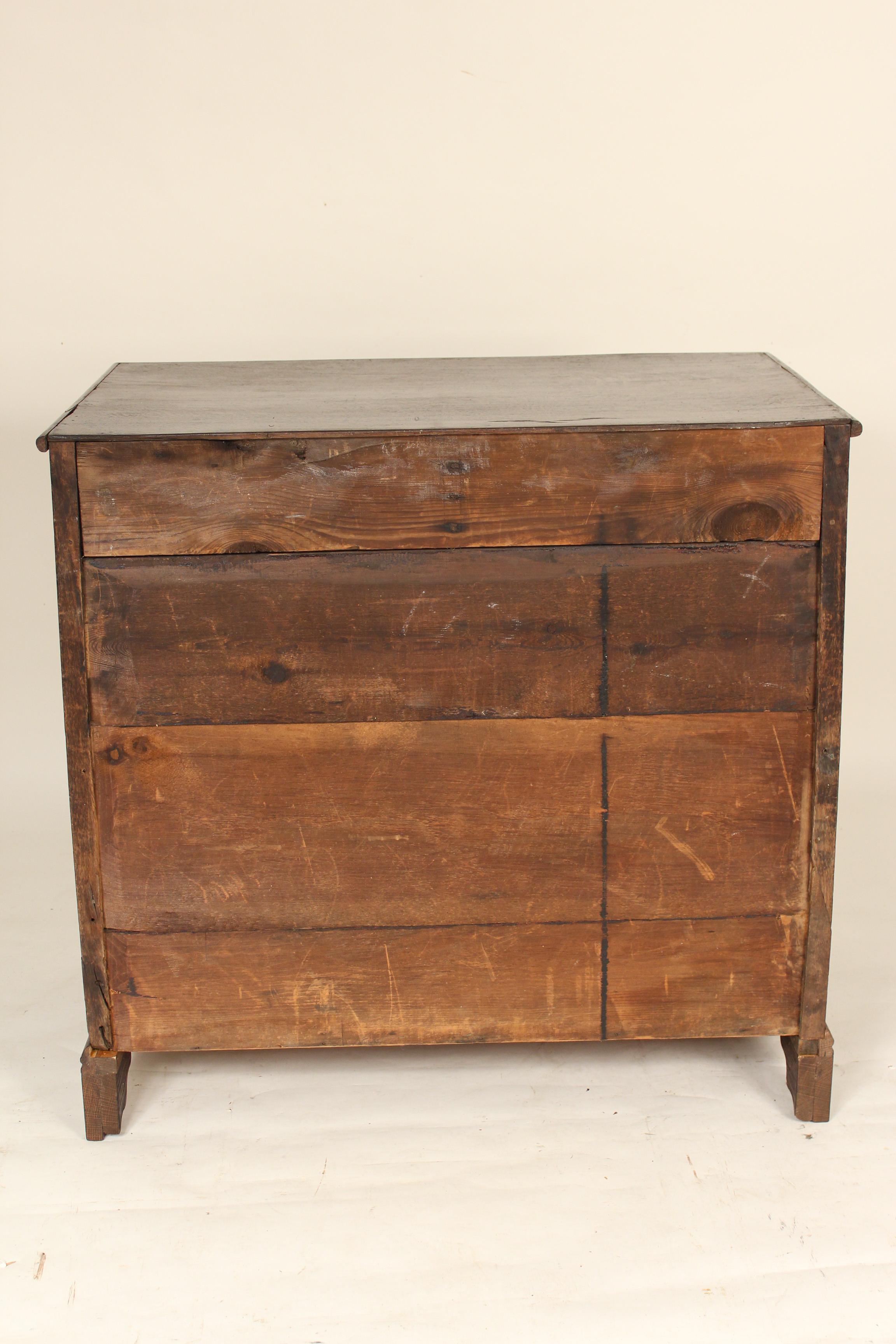 Antique Charles II Style Oak Chest of Drawers For Sale 5