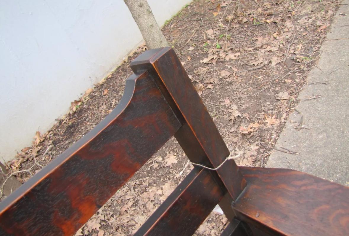 Antique Charles Limbert Drop Arm Settle - Stickley Era - W2724  SALE   SALE For Sale 2