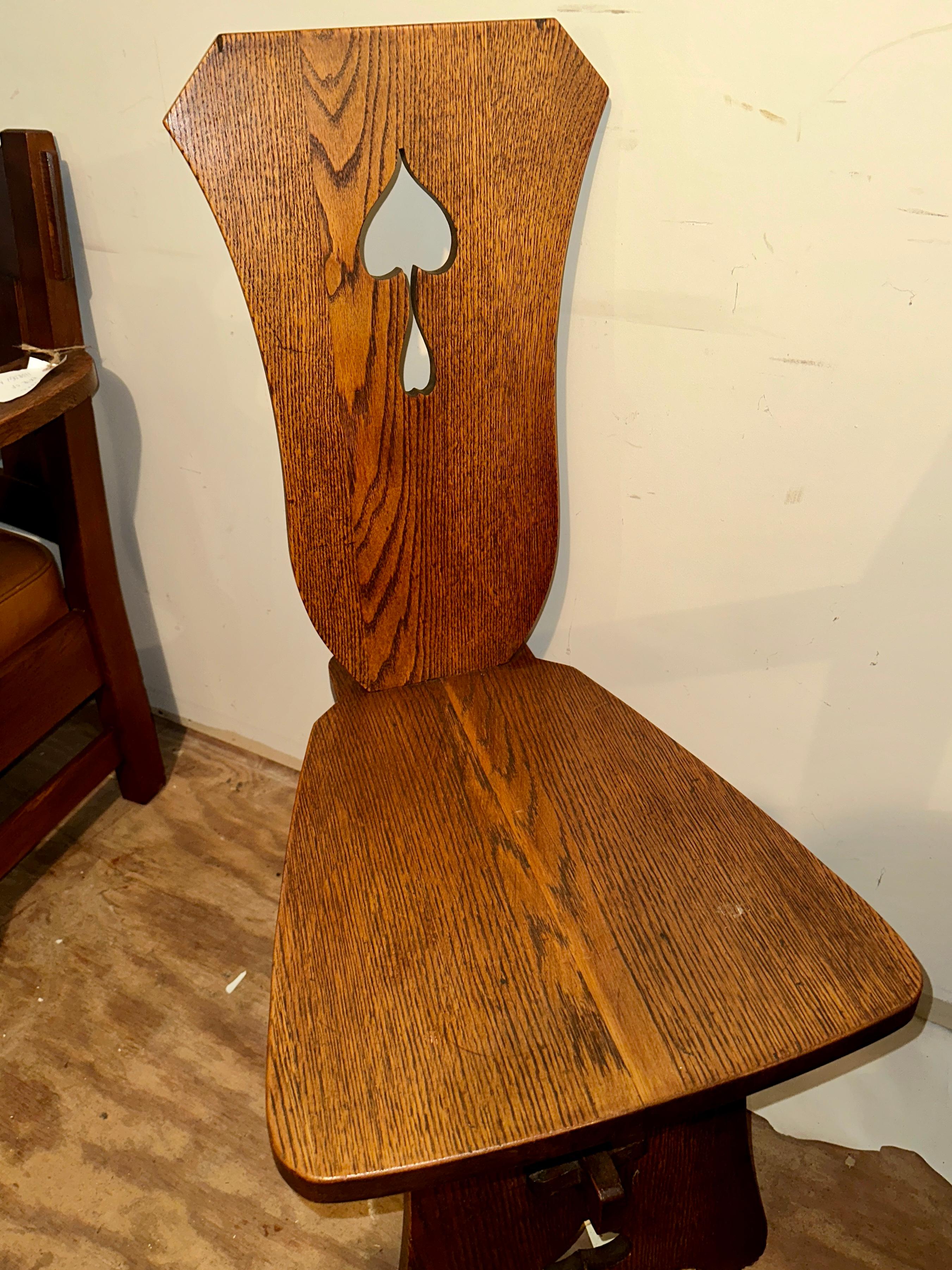 Arts and Crafts Sedia antica Charles Limbert Hall - W7042 in vendita